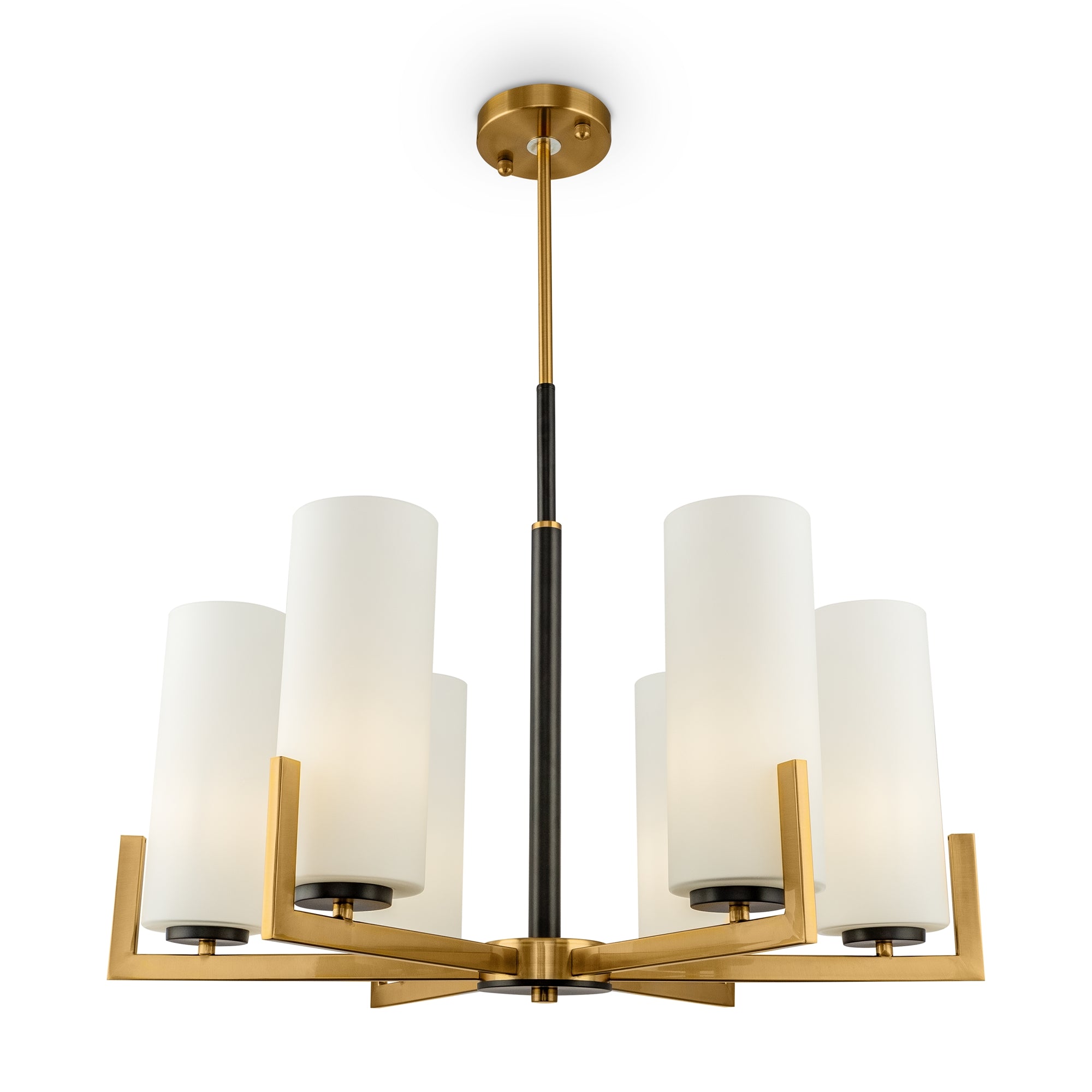 Maytoni Lampa wisząca Fortano - Metal - Czarny + mosiądz MOD089PL-06BS
