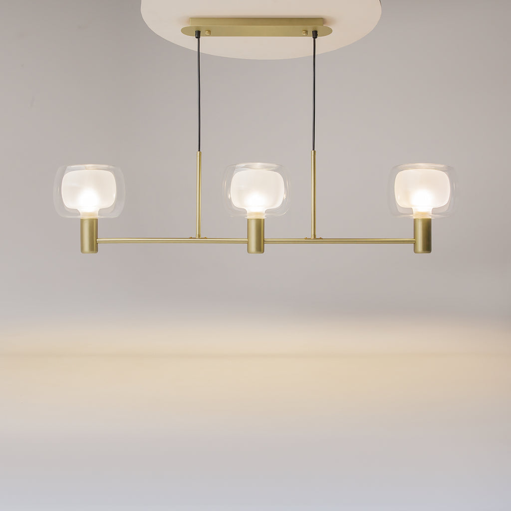 Maytoni Lampa wisząca Vision - Aluminium - Złoty MOD411PL-03G
