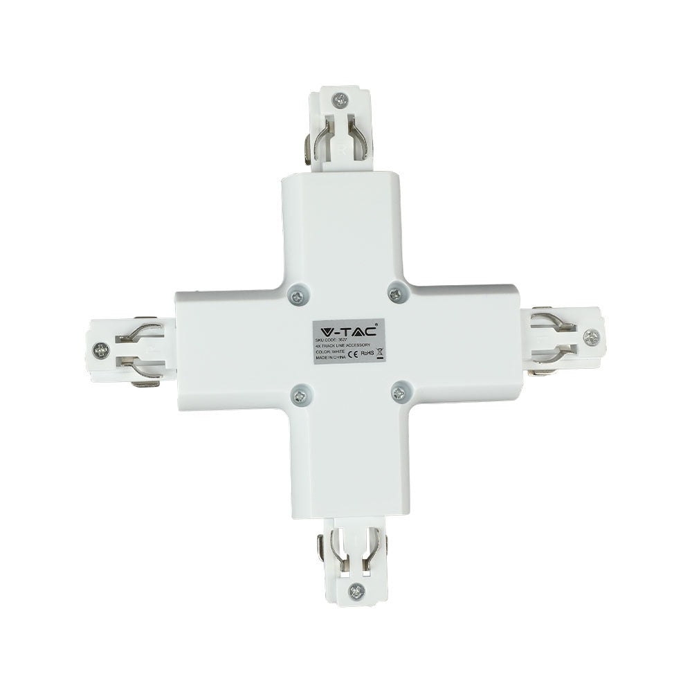Łącznik do szynoprzewodów Typ: X / Biały