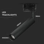 7W Lampa LED na szynoprzewód / Chip SAMSUNG / Barwa:4000K / 5 Lat gwarancji / Obudowa: Czarna
