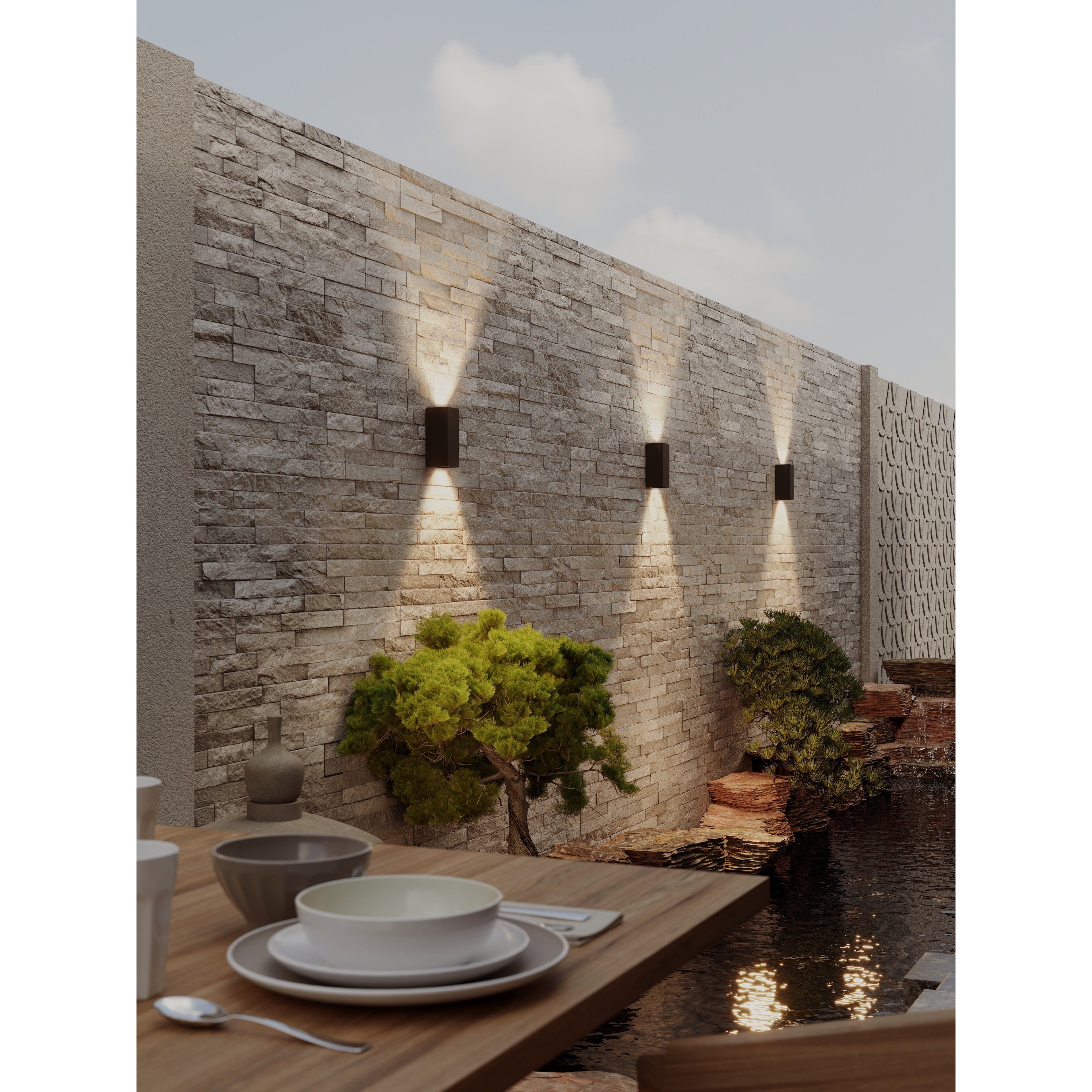 Maxlight Kinkiet Zermat - Aluminium - Czarny W0467