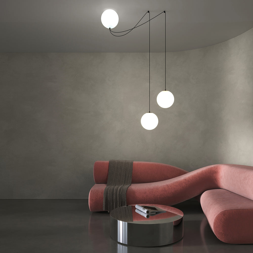 Maytoni Lampa wisząca Twins - Metal - Czarny MOD427PL-L30B3K1