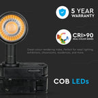 15W Lampa LED na szynoprzewód / Chip SAMSUNG / Barwa:5000K / 5 Lat gwarancji / Obudowa: Czarna