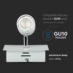 Lampa sufitowa / Trzonek:1xGU10 / Biały