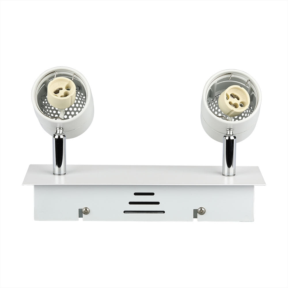 Lampa sufitowa / Trzonek:2xGU10 / Biały