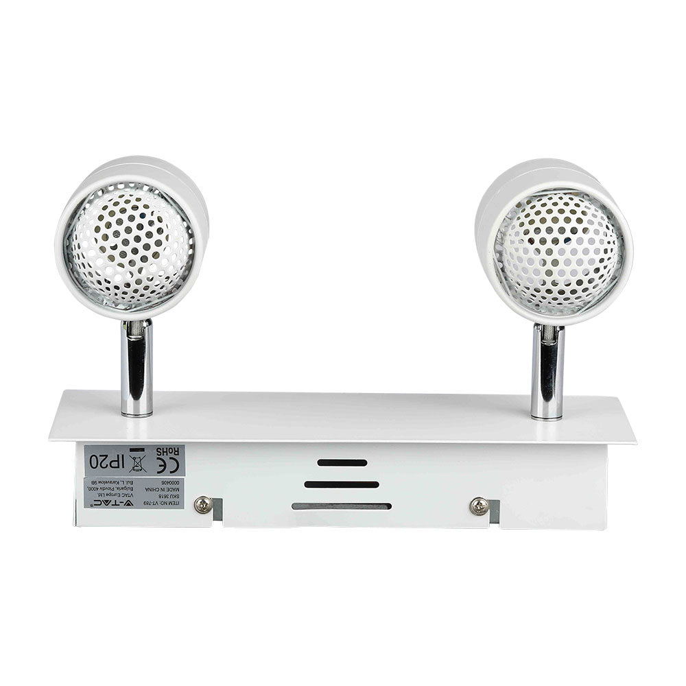 Lampa sufitowa / Trzonek:2xGU10 / Biały