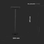 Wysięgnik do naświetlaczy LED 87cm*20cm