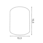 oprawa sufitowa Downlight round dia 133mm/h=155mm white 1xE27