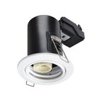 Oprawa wpuszczana downlight GU10 / Ognioodporność min: 30-60-90 / Źródło zamykane pierścieniem / Biały