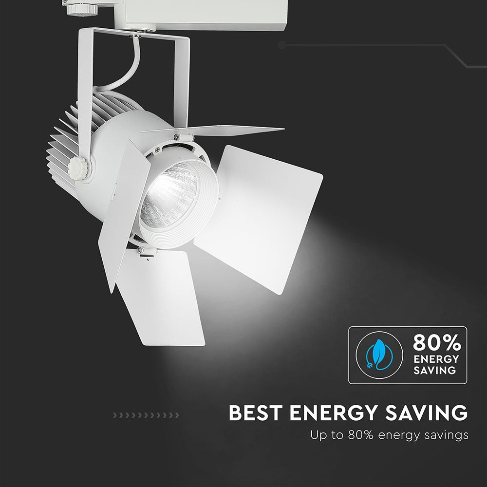 33W Lampa LED na szynoprzewód / Chip SAMSUNG / Barwa:4000K / 5 Lat gwarancji / Obudowa: Biała