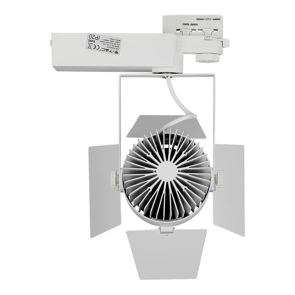 33W Lampa LED na szynoprzewód / Chip SAMSUNG / Barwa:3000K / 5 Lat gwarancji / Obudowa: Biała