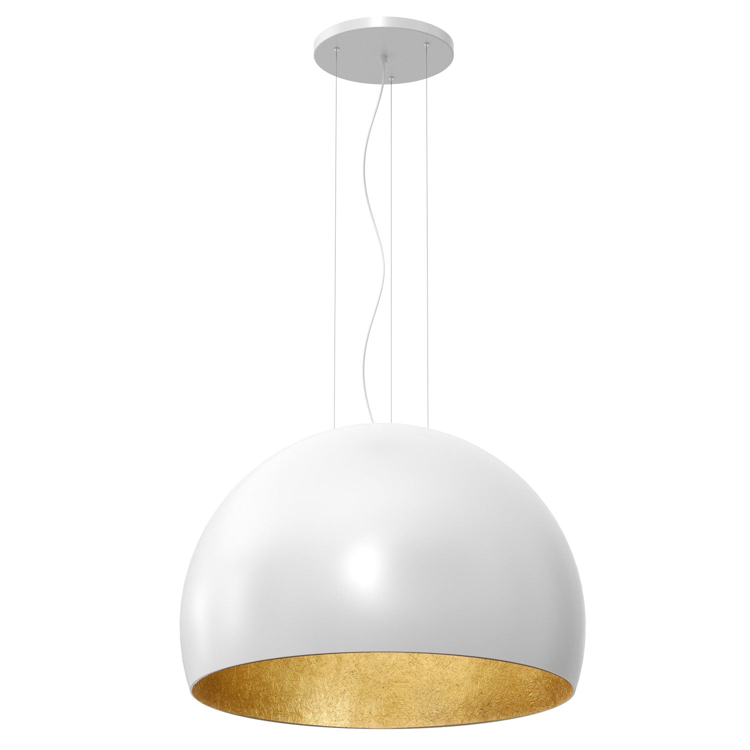 żyrandol Compo 3/4 bool ( dia 800) white/gold 1xE27