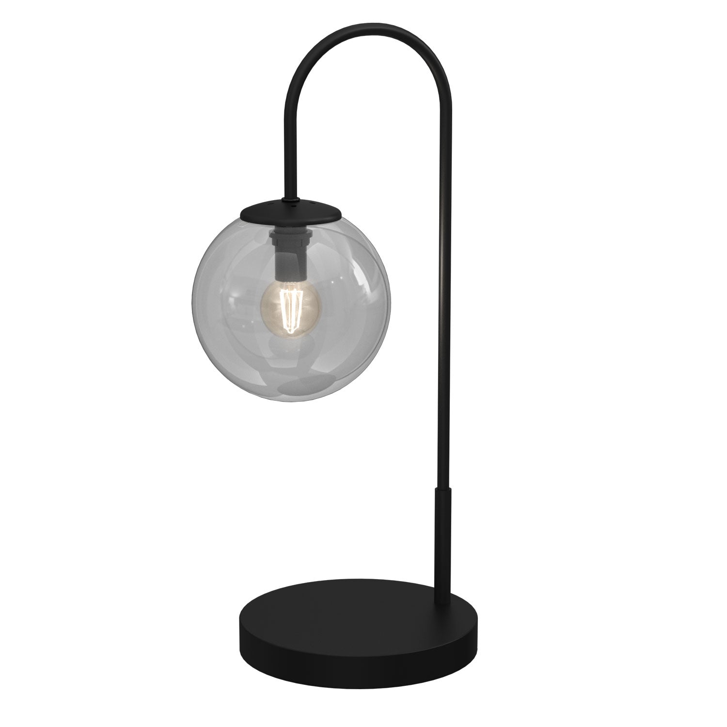 lampka gab. Cambridge (smoke glass 2907) black 1xE14
