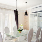 60W Lampa wisząca / Miedź + Czarny / Trzonek:E27
