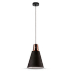 60W Lampa wisząca / Miedź + Czarny / Trzonek:E27