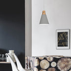 60W Lampa wisząca / Miedź + Szary / Trzonek:E27