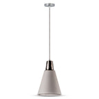 60W Lampa wisząca / Szary-Chrom / Trzonek:E27