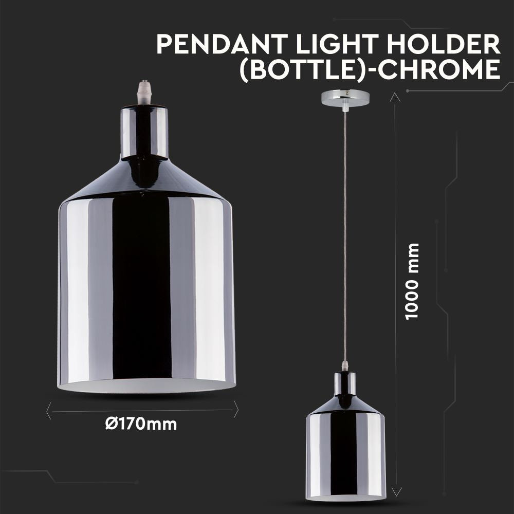 Lampa wisząca / Klosz: Chrom tabularna / Średnica: 170