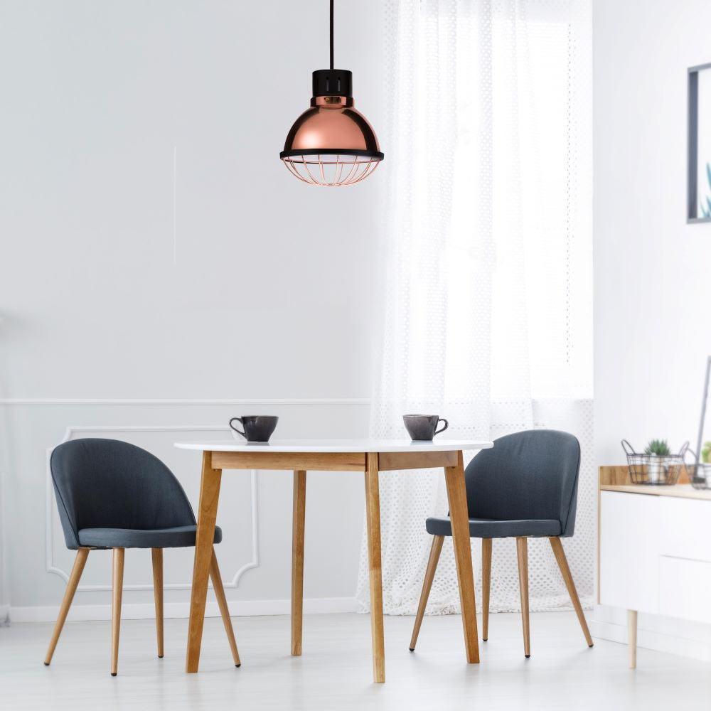 Lampa wisząca / Retro siatka / Klosz: Miedź / Średnica: 250