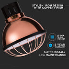 Lampa wisząca / Retro siatka / Klosz: Miedź / Średnica: 250