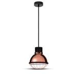 Lampa wisząca / Retro siatka / Klosz: Miedź / Średnica: 250