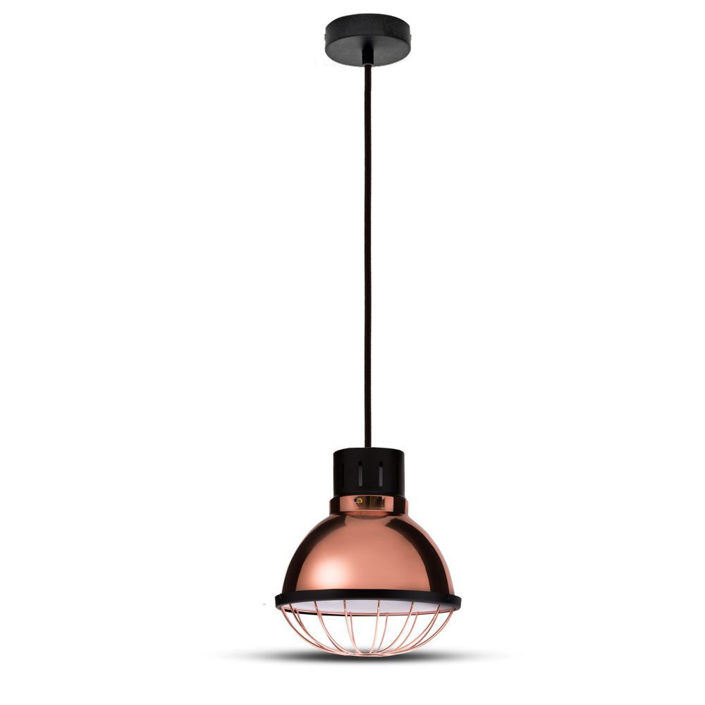 Lampa wisząca / Retro siatka / Klosz: Miedź / Średnica: 250