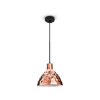 Lampa wisząca / Klosz: Miedź z przetłoczeniami / Średnica: 220
