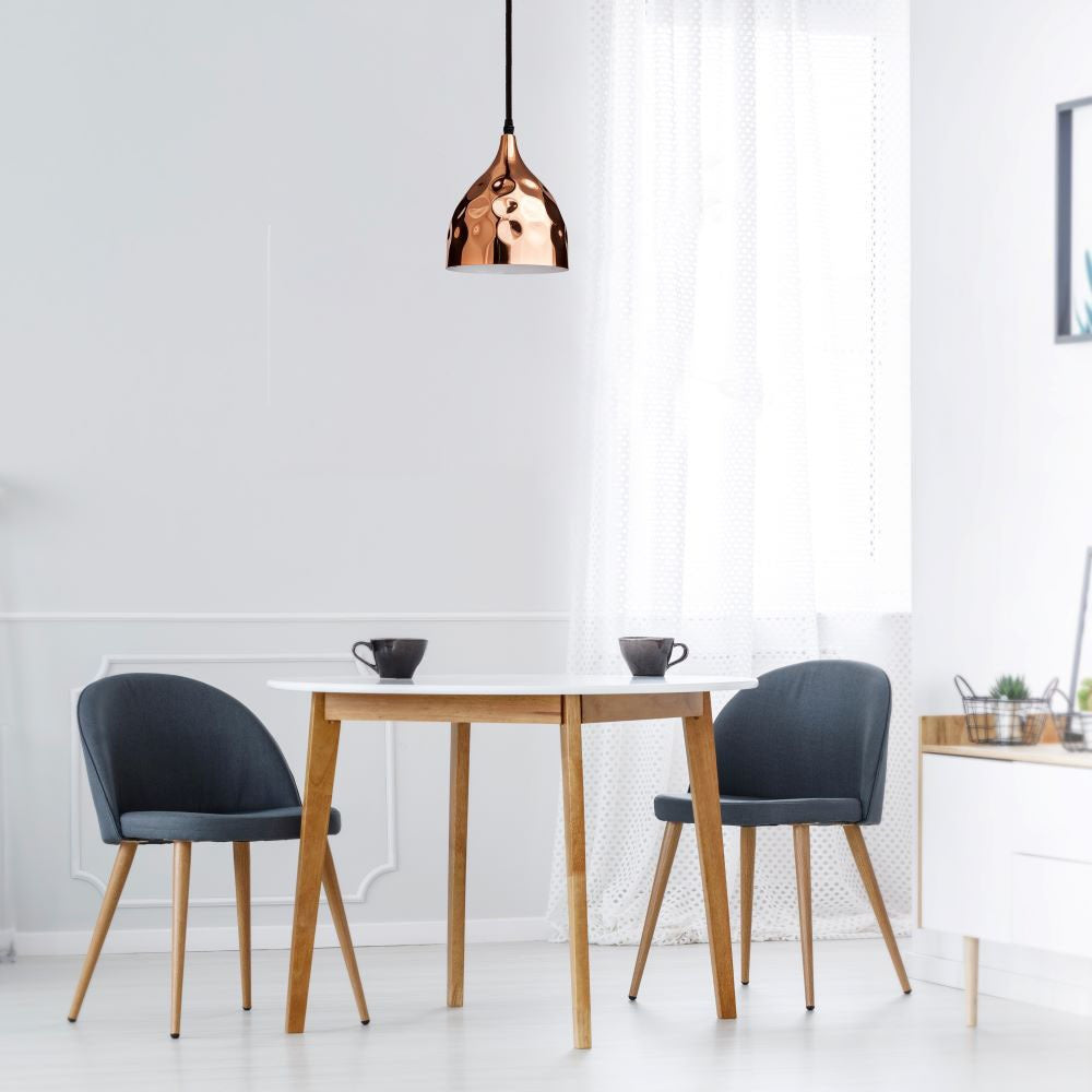 Lampa wisząca / Klosz: Miedź z przetłoczeniami / Średnica: 170