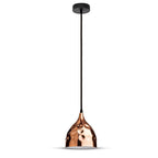 Lampa wisząca / Klosz: Miedź z przetłoczeniami / Średnica: 170