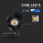 33W Lampa LED na szynoprzewód / Chip SAMSUNG / Barwa:5000K / 5 Lat gwarancji / Obudowa: Czarna