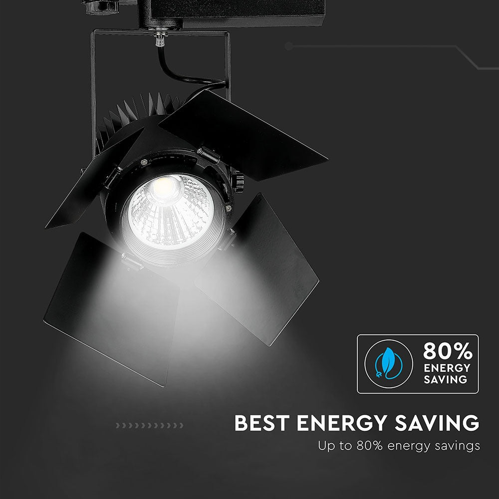 33W Lampa LED na szynoprzewód / Chip SAMSUNG / Barwa:5000K / 5 Lat gwarancji / Obudowa: Czarna