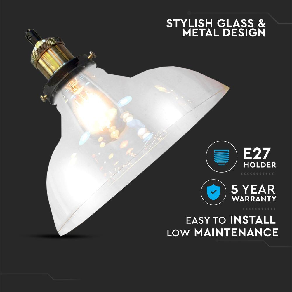 Lampa wisząca / Klosz: Transparentny
