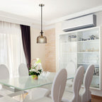 Lampa wisząca / Klosz: Bursztynowe szkło / zwis 150 cm
