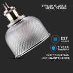Lampa wisząca / Klosz: Transparentne szkło / zwis 150 cm