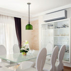 Lampa wisząca / Klosz: Zielone szkło / zwis 150 cm