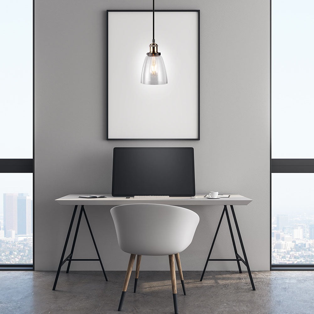 Lampa wisząca / Klosz: Transparentne szkło