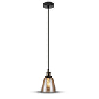 Lampa wisząca / Klosz: Bursztynowe szkło