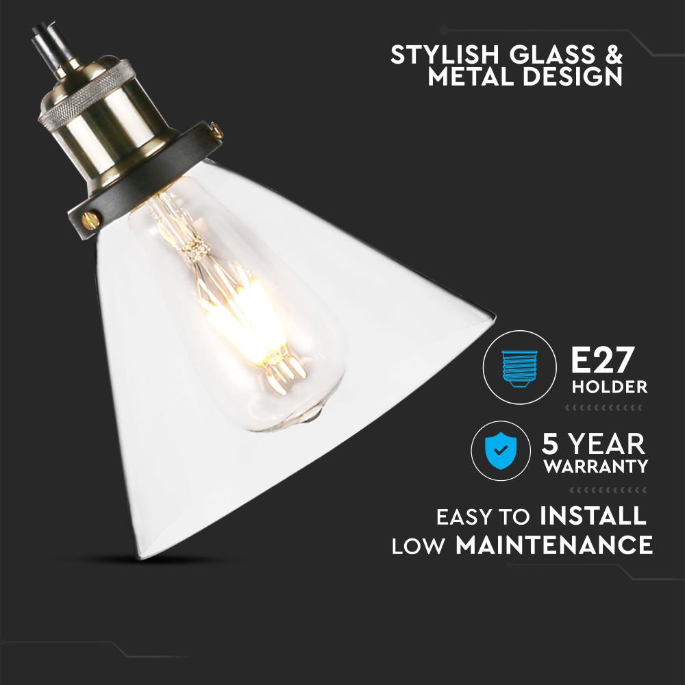 Lampa wisząca / Klosz: Transparentny