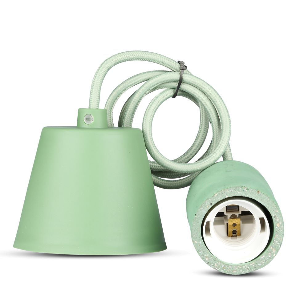 Lampa Wisząca / Trzonek:E27 / Gips / Zielony