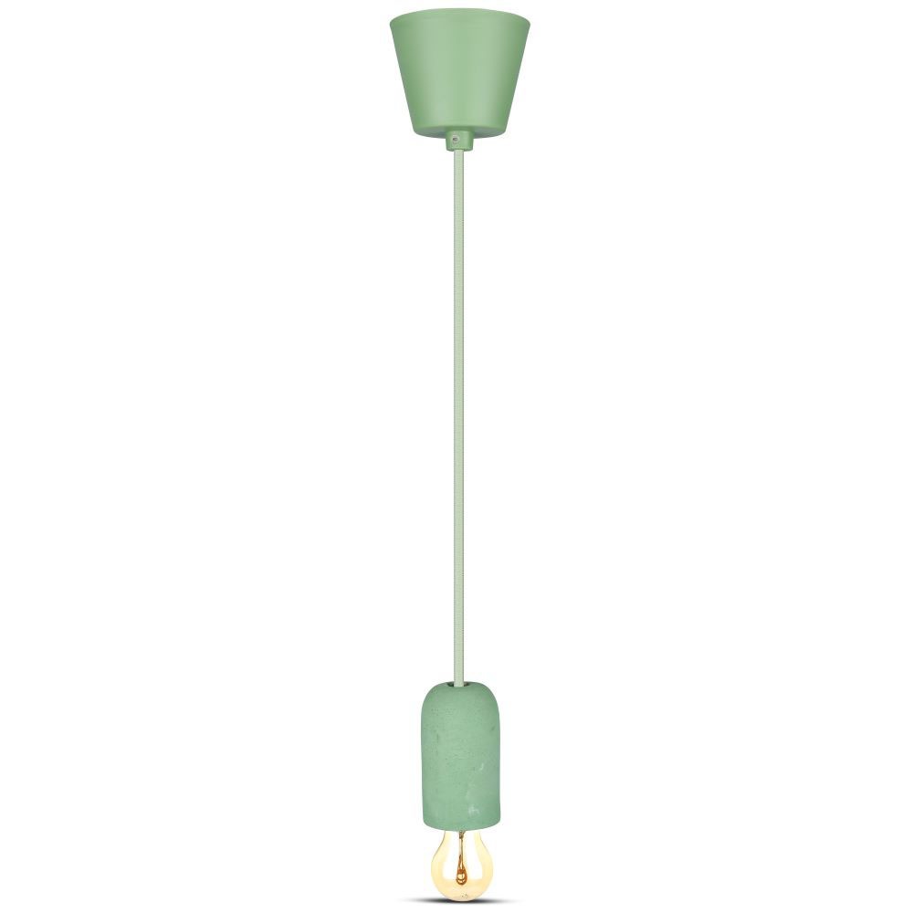 Lampa Wisząca / Trzonek:E27 / Gips / Zielony