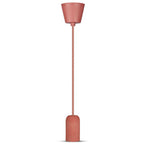 Lampa Wisząca / Trzonek:E27 / Gips / Czerwony