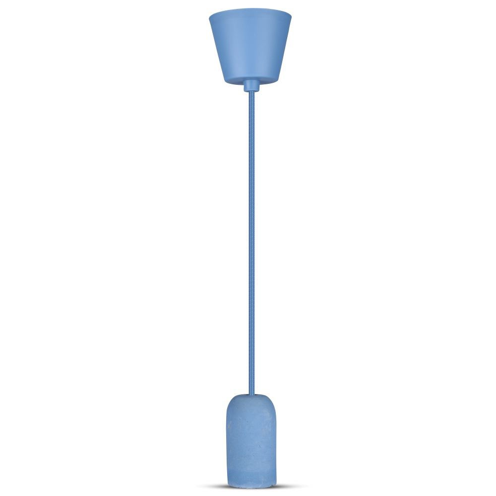 Lampa Wisząca / Trzonek:E27 / Gips / Niebieski