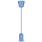 Lampa Wisząca / Trzonek:E27 / Gips / Niebieski