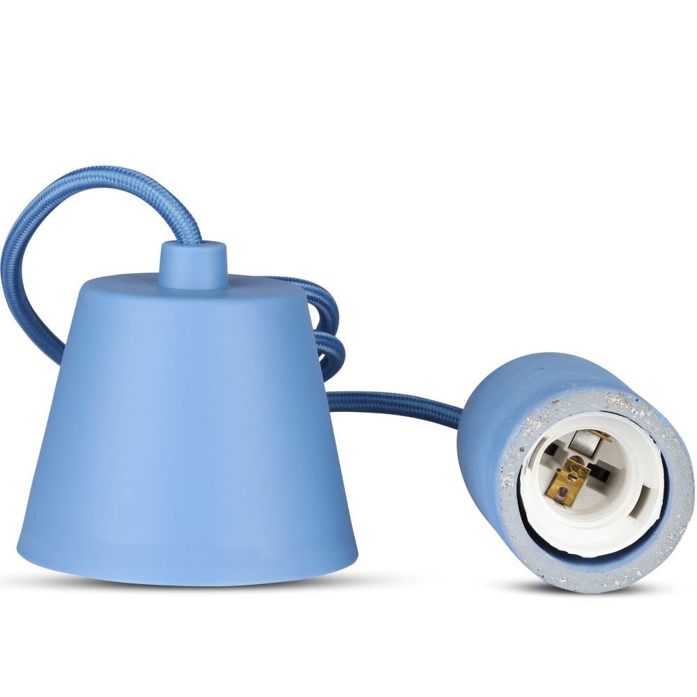 Lampa Wisząca / Trzonek:E27 / Gips / Niebieski