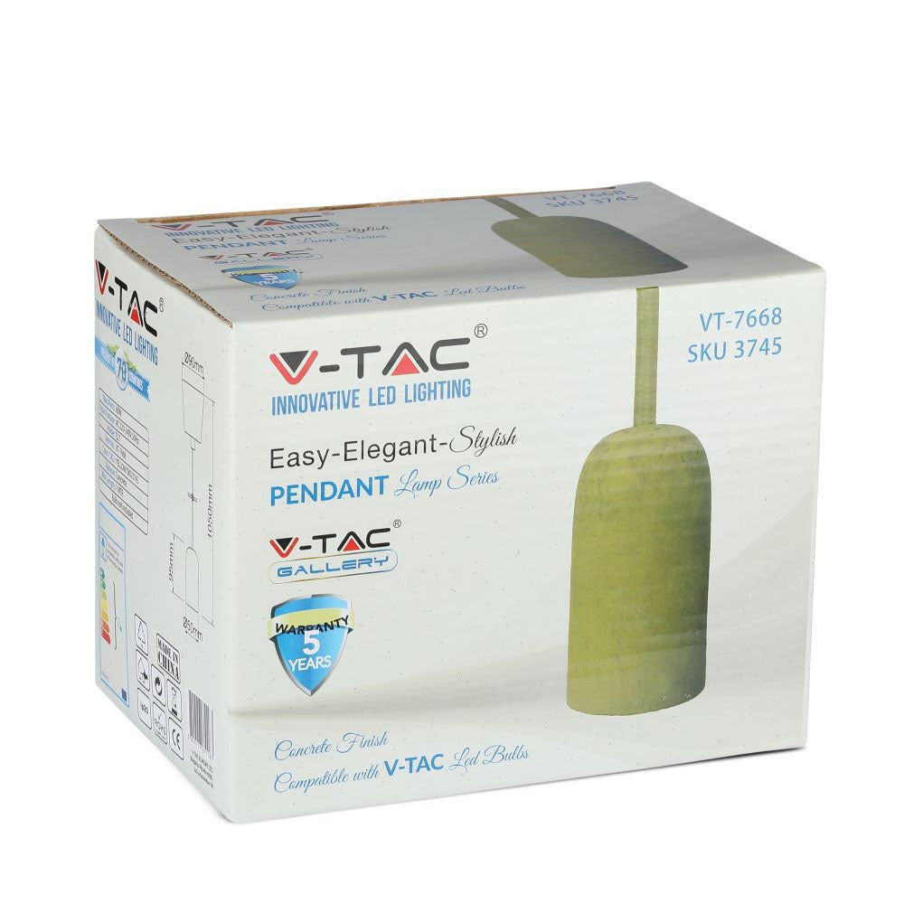 Lampa Wisząca / Trzonek:E27 / Gips / Żółty