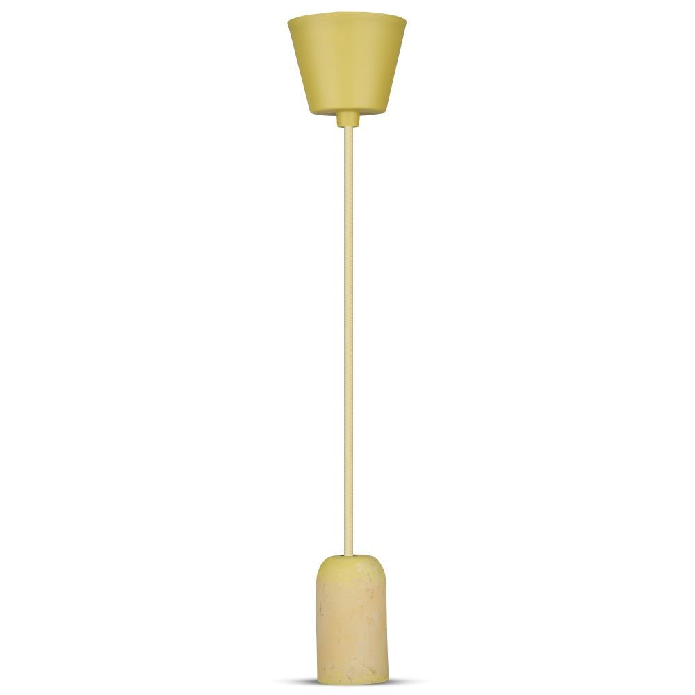 Lampa Wisząca / Trzonek:E27 / Gips / Żółty