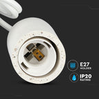 Lampa Wisząca / Trzonek:E27 / Gips / Biały