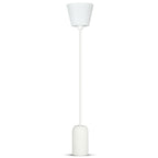 Lampa Wisząca / Trzonek:E27 / Gips / Biały