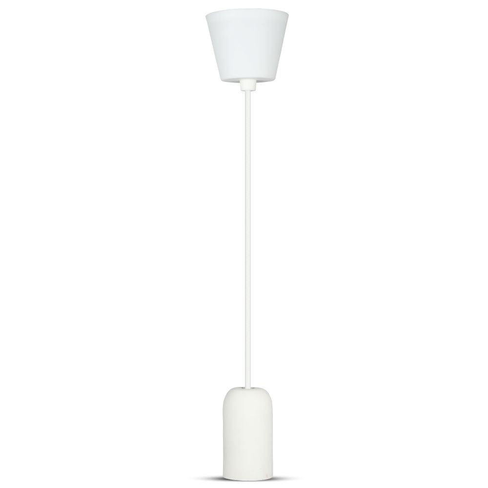Lampa Wisząca / Trzonek:E27 / Gips / Biały