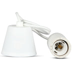 Lampa Wisząca / Trzonek:E27 / Gips / Biały